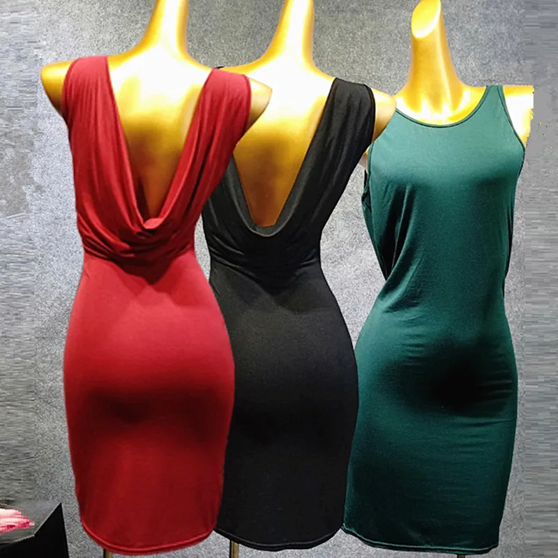 Женское платье для латиноамериканских танцев откровенное танцевальное