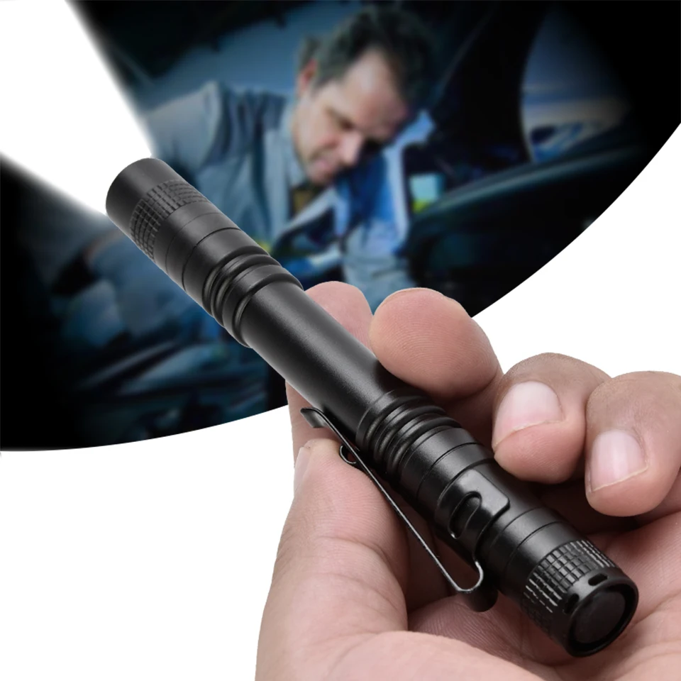 

Medical Led Flashlight Torch Battery Lanterna Waterproof Shock Resistant,hard Light Bulbs Camping Q5 Adjustable 2000 Aluminum