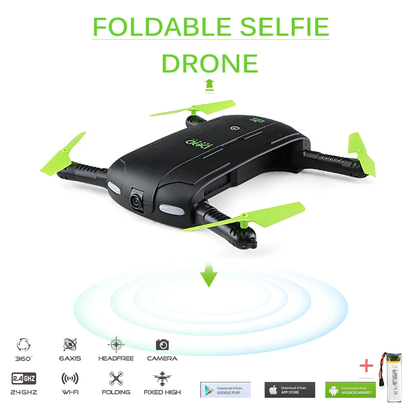 DHD D5 селфи FPV-системы Drone с HD Камера Складная RC карман дроны телефон Управление