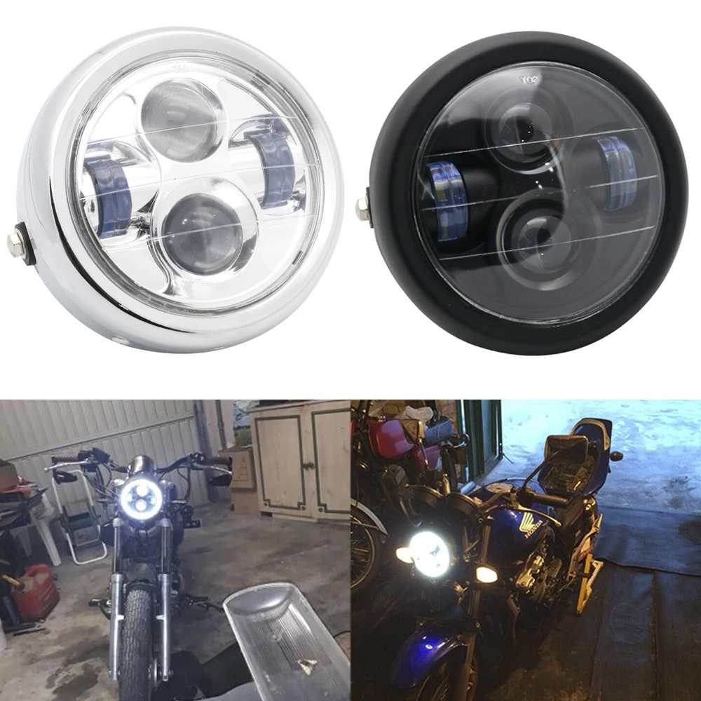 6 5 &quotсветодиодный светильник для головы мотоцикла ангельский глаз DRL Harely Softail Dyna