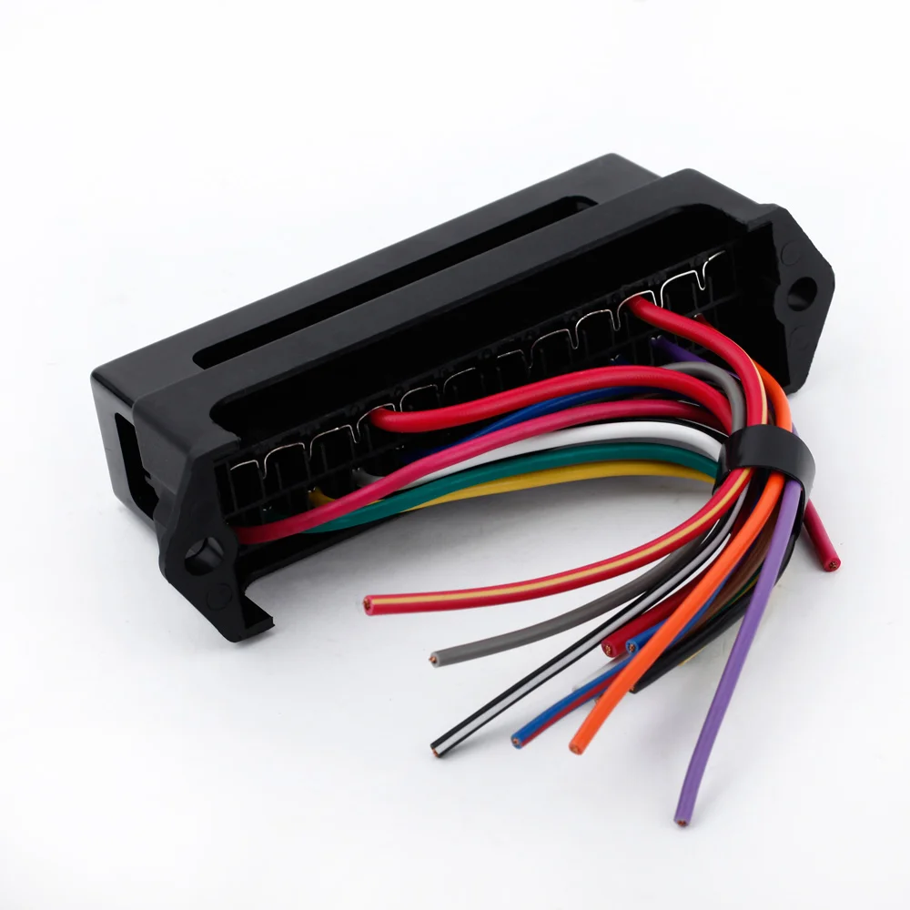 12 Way ATC ATO 2-input 12-ouput Wire 12V Volt Fuse Box 24V 32V Circuit Car Trailer Auto Blade Boxes Block Holders | Автомобили и