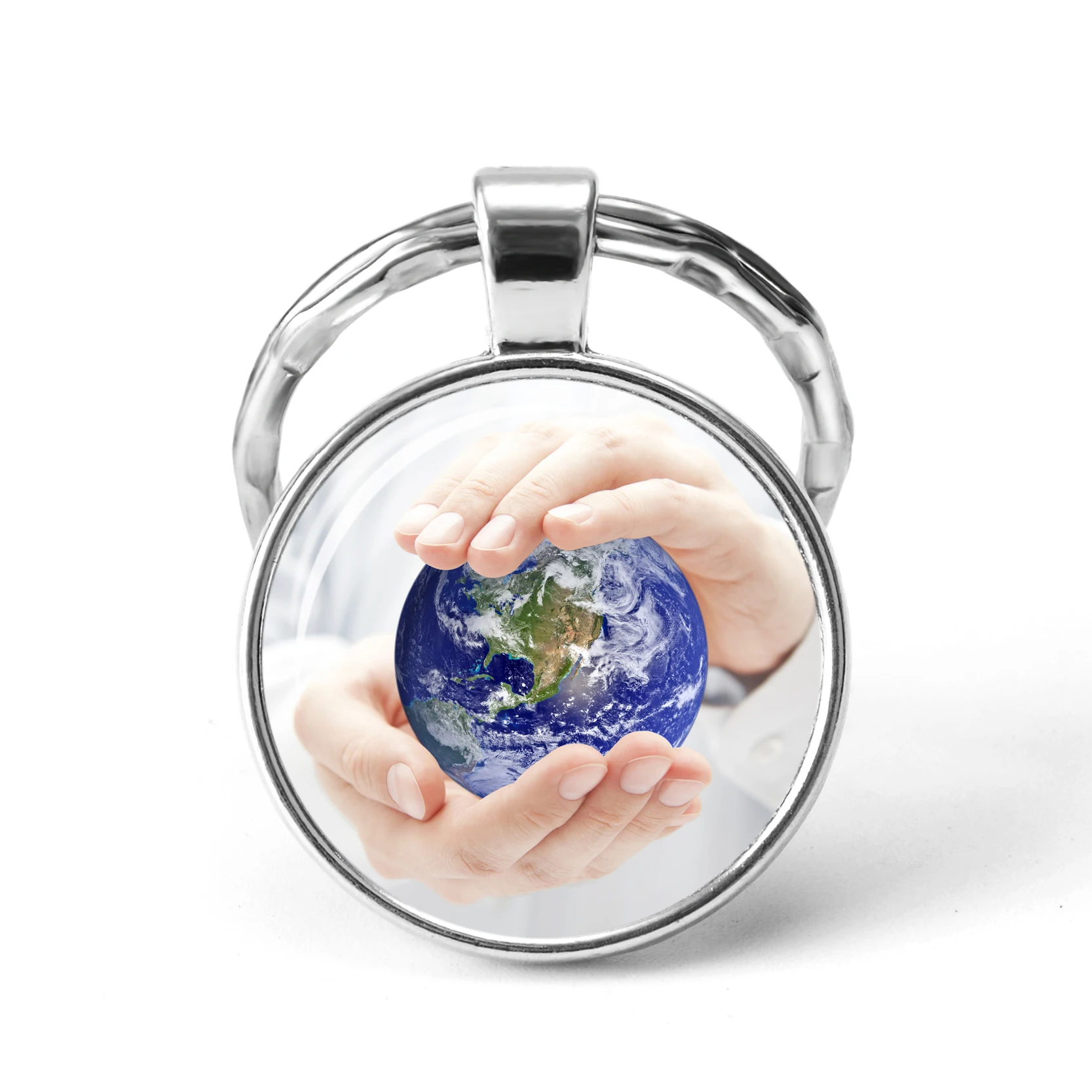 Защита Земли брелок со стеклянным кабошоном подвеска энергосберегающая и