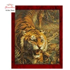 Набор для вышивания крестиком DMC14CT, Набор для вышивки, счетный крест, тигровый узор, незаконченная роспись, 24 шт.