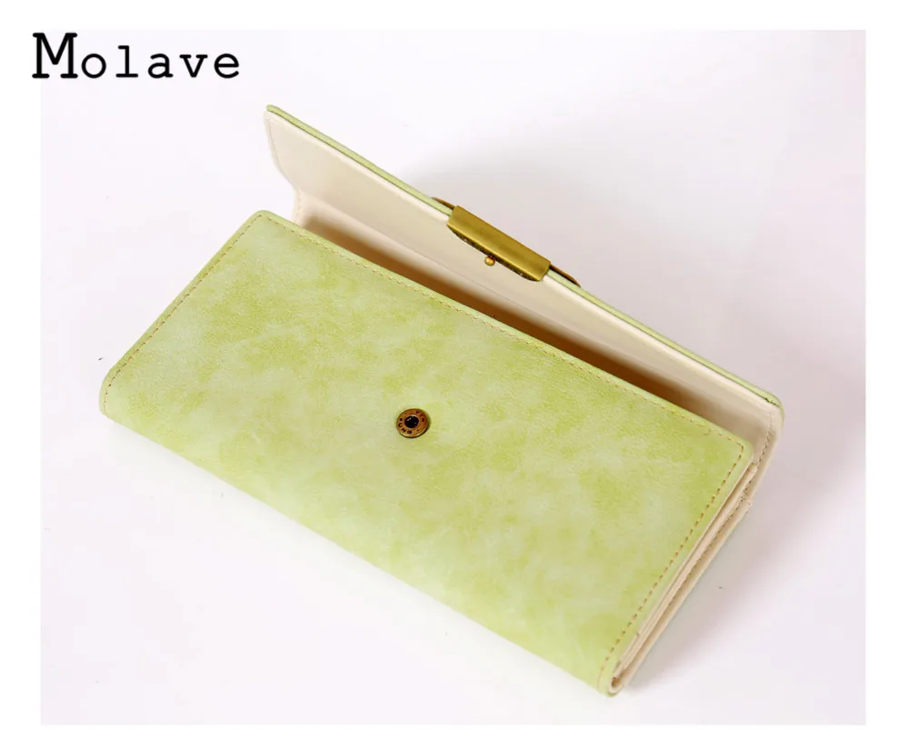 MOLAVE Новая мода дизайнер Farbe скрабы Lange Frauen портфели Damen Mickey Geldborse geldborsen Холтер дам Tasche Sep14