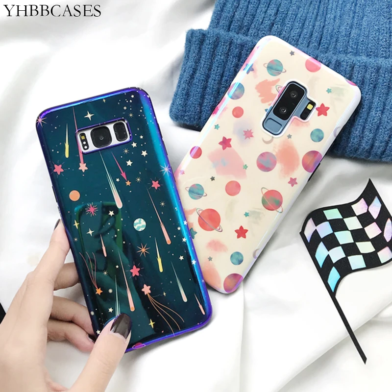 YHBBCASES для samsung S10 Plus мультфильм планеты и Метеор чехол телефона для samsung Galaxy S8 S9 плюс Примечание 8 9 мягкая IMD случаях