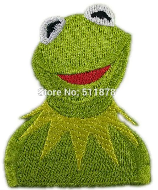 Kermit лягушка мультфильм дети патч-ТВ фильм серии Униформа панк аппликация в стиле