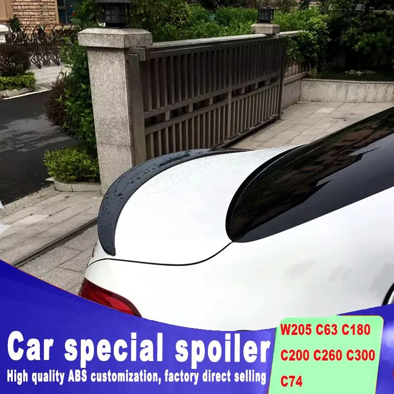 Дизайн для Mercedes-benz W205 C63 C180 C200 C260 C300 C74 АБС высококачественный задний Багажник крыло задний спойлер C200 C260