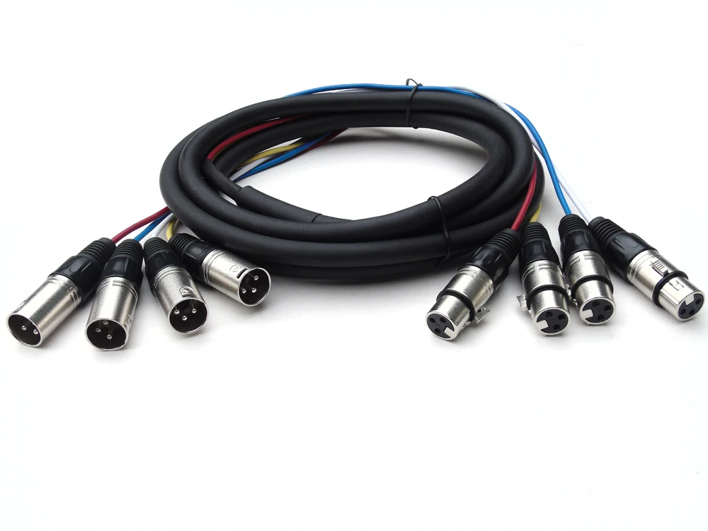 

KL 3ft 4-Channel XLR Male to XLR Female Snake Cable