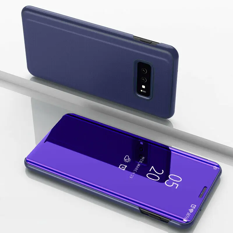 Прозрачный умный зеркальный чехол с подставкой для samsung Galaxy S10 S10Plus | Мобильные
