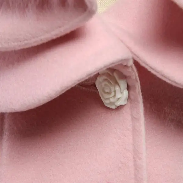 Женское тонкое шерстяное пальто теплая длинная куртка Тренч ветровка розовая