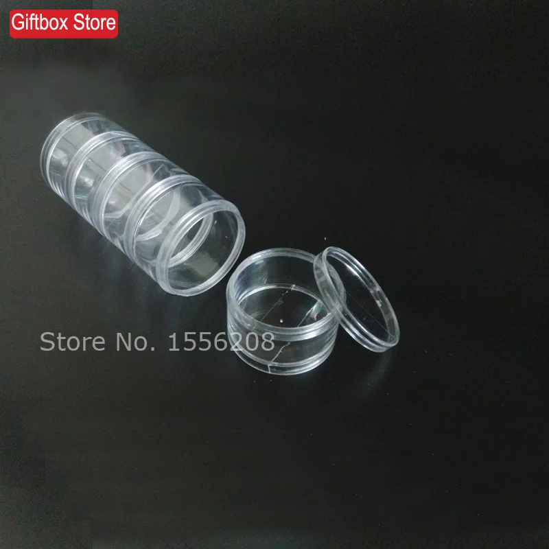 Высококачественная пластиковая банка для образцов чехол ювелирных изделий