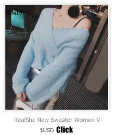 RealShe, Осенний женский свитер,, водолазка, длинный рукав, вышивка, толстый кашемировый свитер для женщин, элегантный осенний свитер для женщин