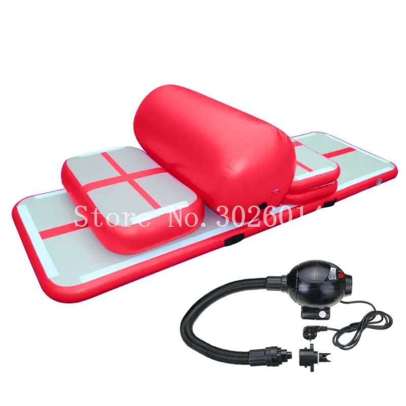 

Free Shipping a Set Inflatable Gym Air Tumble Track Mat Inflatable Training Set Air Track Inflatable Gymnastics Mat For Kids