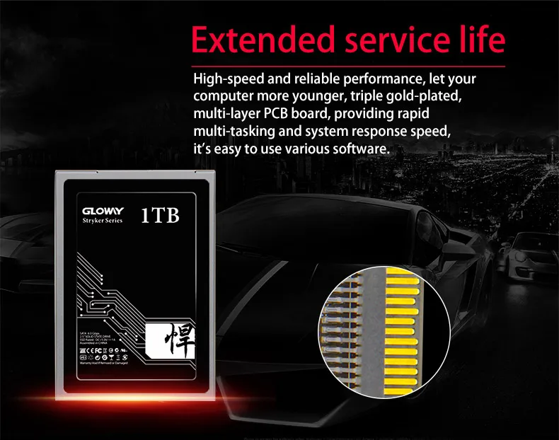 Gloway рекламные SSD 7 мм 2,5 sata III 6 ГБ/сек. SATA3 480 ГБ SSD внутренний жесткий диск твердотельный накопитель 240 ГБ 480 г 720 2T