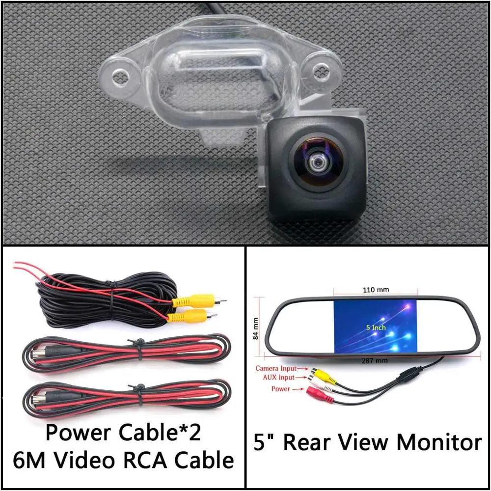 Cam N 5 inch Mirror 175 градусов HD резервная камера заднего вида для Nissan X-Trail XTrail 2001 2002 2003 2004 2005 2006 T30 автомобильный парковочный монитор - Название цвета: Cam N 5 inch Mirror