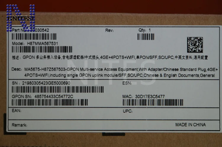 Оригинальный Новый Hua Wei MA5675 EPON беспроводной ONU с 4GE + 4 кастрюлями WIFI|epon onu|onu epononu wifi |