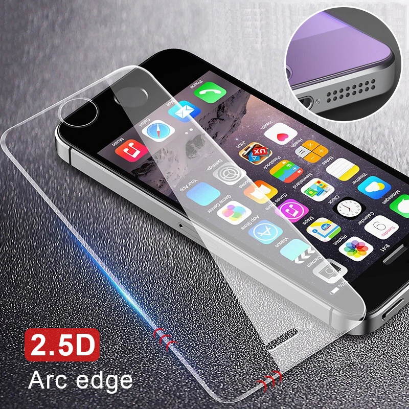 BXE Защита экрана для Apple iPhone 5 5S 5C SE 6 6s 7 8 Plus 11 Pro X Xs Max XR закаленное стекло 6X10 s