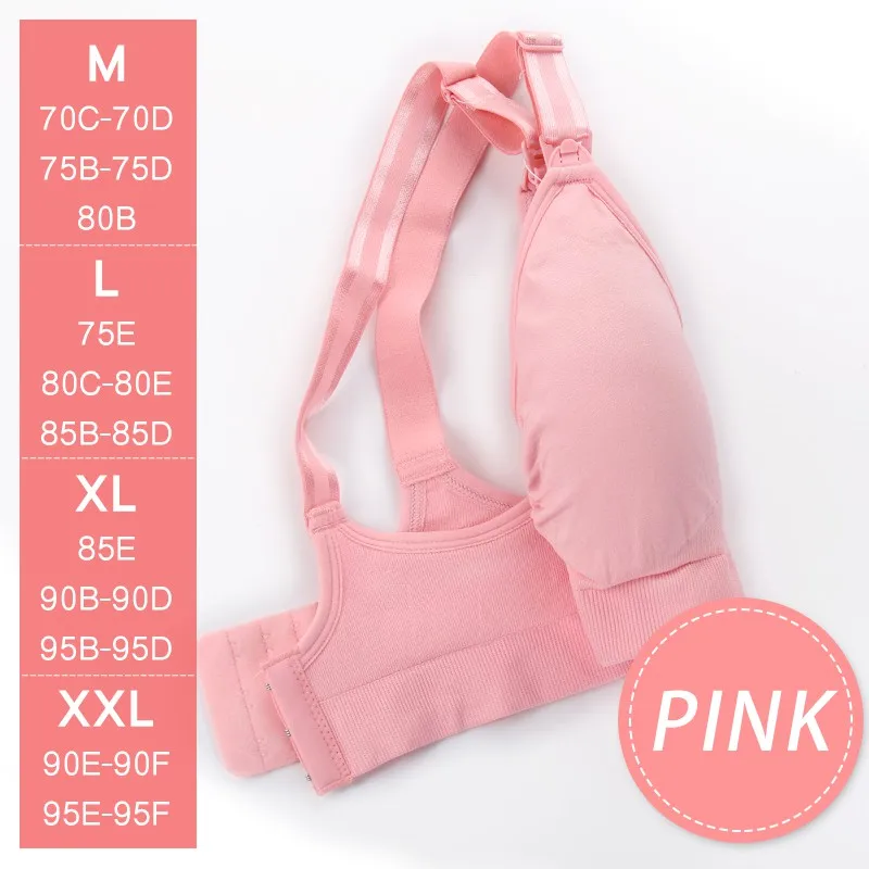 pink bra YATEMAO бюстгальтер для грудного вскармливания Одежда для беременных бюстгальтер для кормящих мам бюстгальтер для Soutien Gorge Allaitement для беременных женщин - Цвет: pink bra