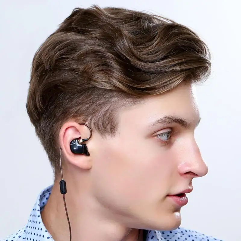 KZ ATR In Ear стерео наушники вкладыши HiFi 3 5 мм L Тип штепсельной вилки шумоподавляющие