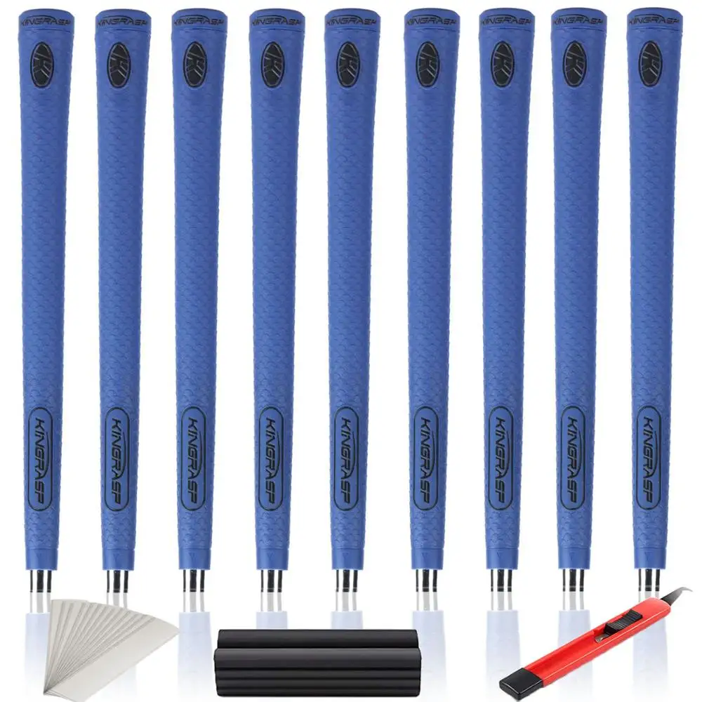 Blue black Midsize KINGRASP golf grip 9/bag The golf medium grip доступен в разные цвета. Может использоваться как для мужчин, так и для женщин - Цвет: Blue black Midsize