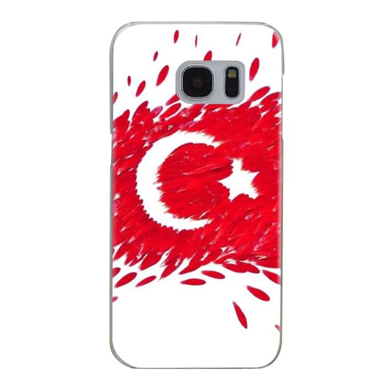 H333 Turkey Flag Transparent Hard PC Case Cover For Samsung Galaxy S Note 3 4 5 6 7 8 9 Edge Plus |