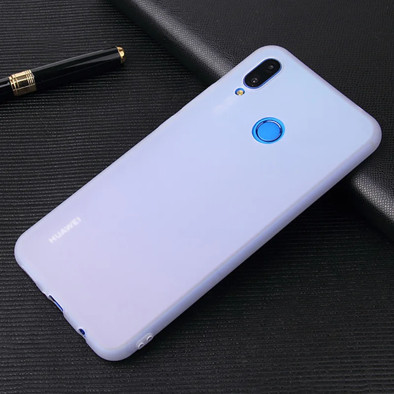 Мягкий матовый чехол для huawei P30 Lite Pro P20 Lite, чистый цвет, Прозрачный чехол для Honor 20 Honor 8A 8C 8S 7C Nova 3 Honor 10 Lite, чехол