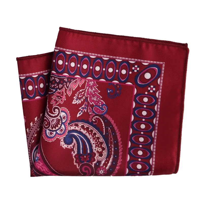 Портной Смит стиль Hankies Яркие Красочные Пейсли карманные квадратные винтажные Платки Шарфы мужские карманные модные аксессуары