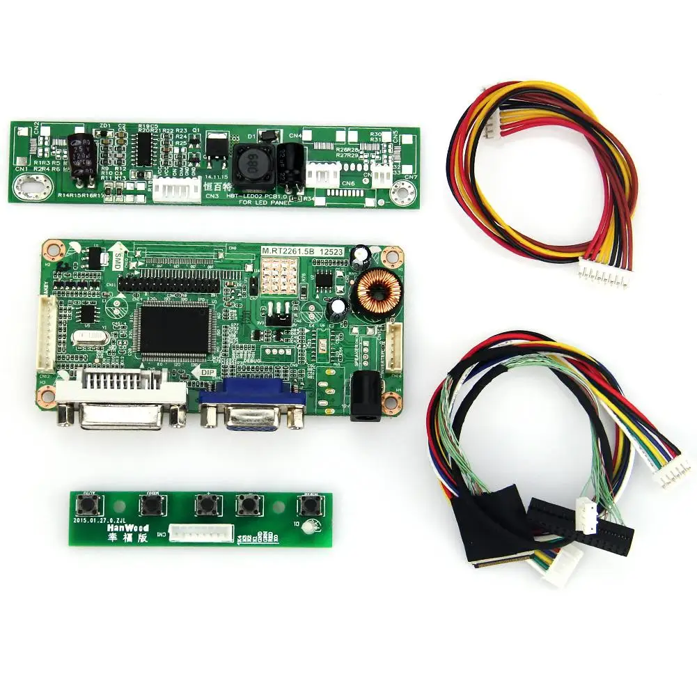 M.RT2261 LCD/LED Controller Driver Board(VGA+DVI) For LP133WX3-TLA6 LTN133AT09 LVDS Monitor Reuse Laptop 1280x800 |