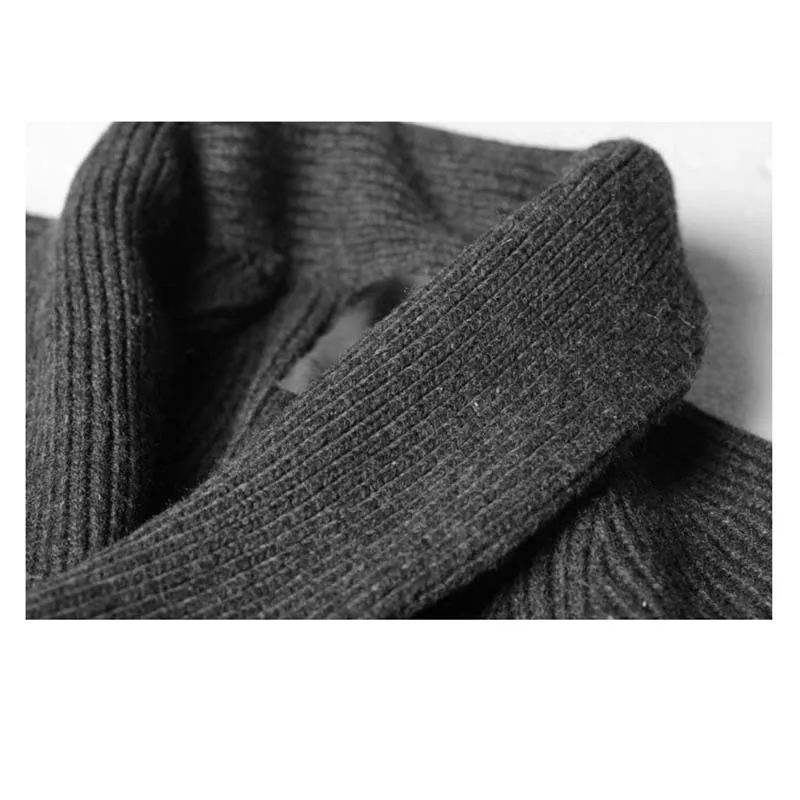 

Autumn Winter Mens Cardigan Sweaters Cotton and Wool Male Knitted Sweater Keep Warm Coat Clothing