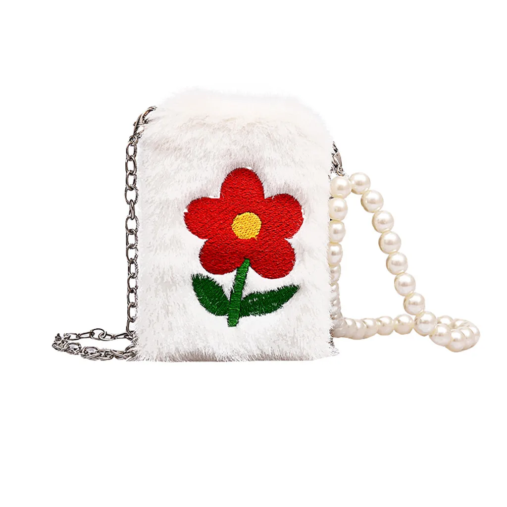 OCARDIAN женская сумка мессенджер из велюра с милыми цветами плюшевая жемчужная
