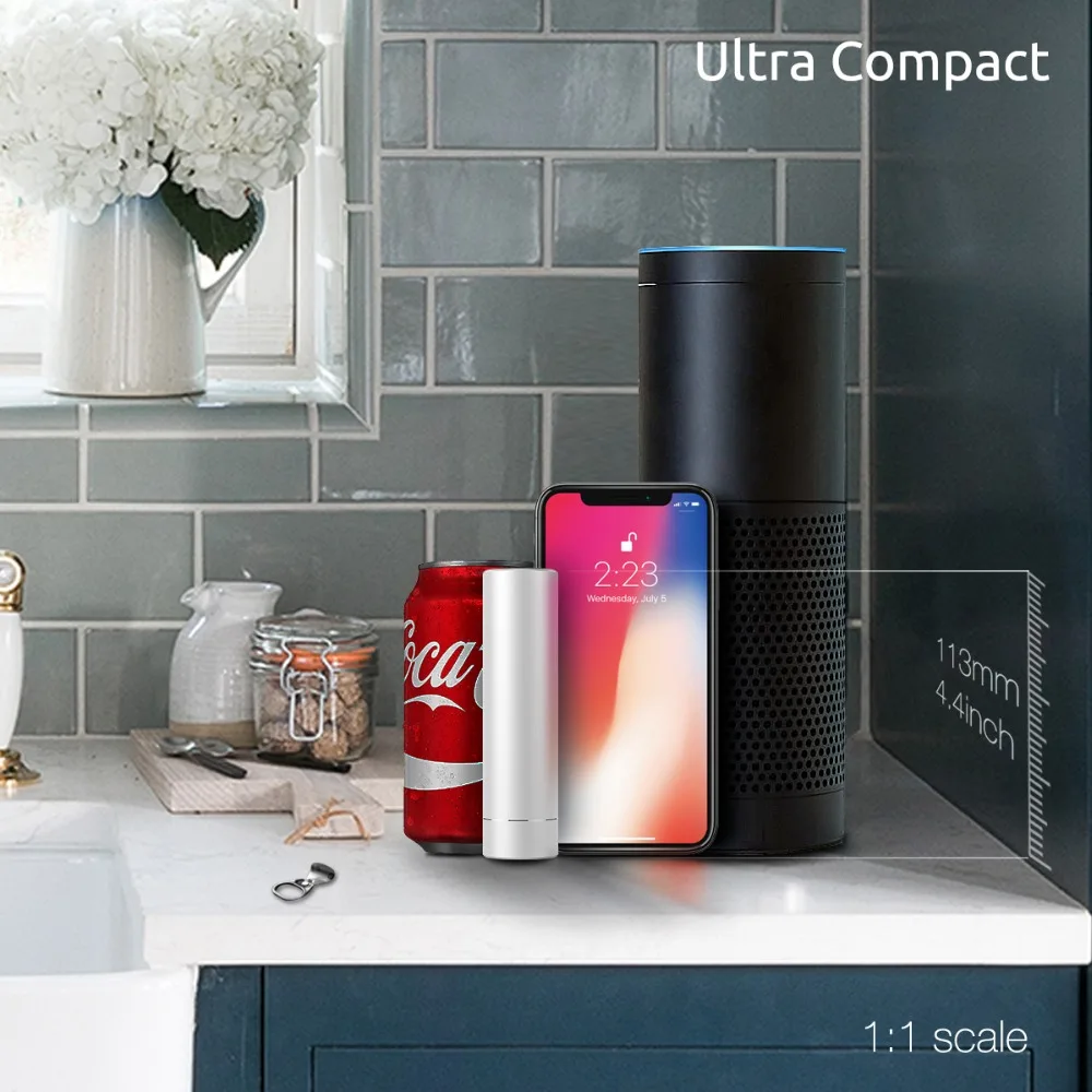 Pisen mini type-C 5000mAh power Bank 5 V/3A внешний аккумулятор портативное зарядное устройство для смартфонов и планшетов