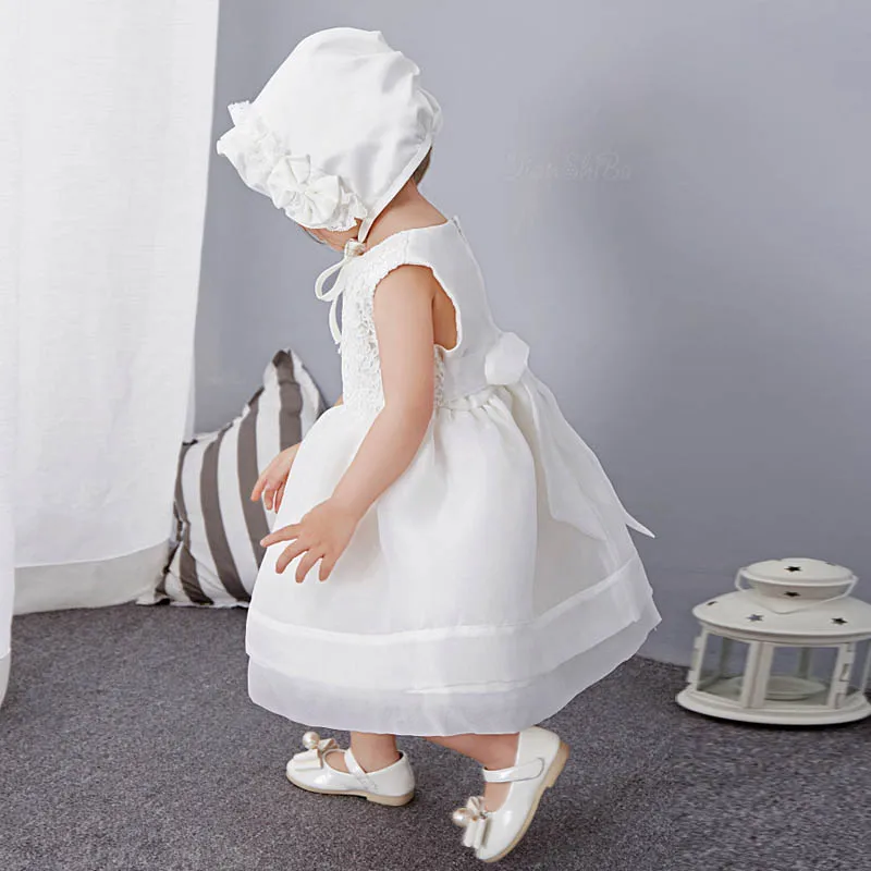 Платье принцессы цвета слоновой кости для маленьких девочек на крестины