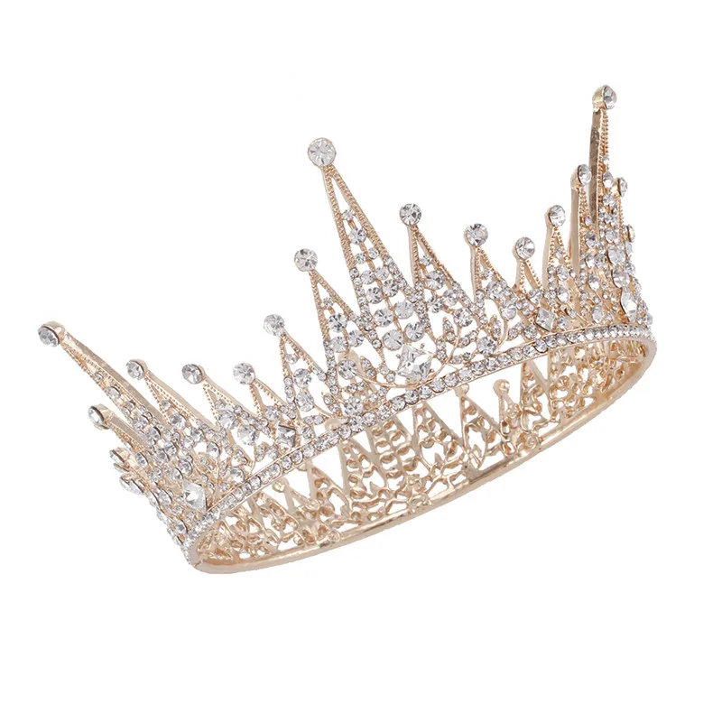 Горячие Новые королевские Корона из страз аксессуары для волос ювелирные изделия Европейская и американская принцесса свадебные головные уборы аксессуары