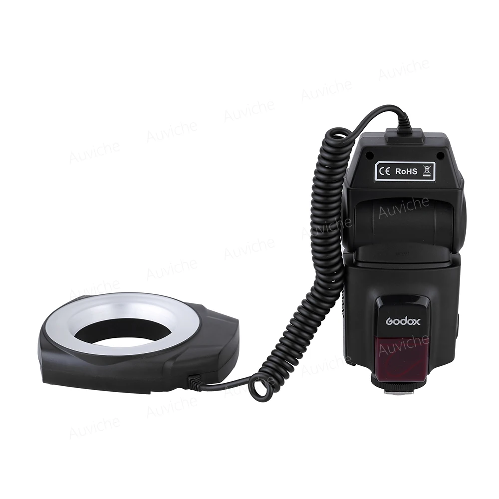 Godox ML 150 Macro Ring Вспышка Speedlite Ведущее число 10 с 6 Переходники объективов Кольца для