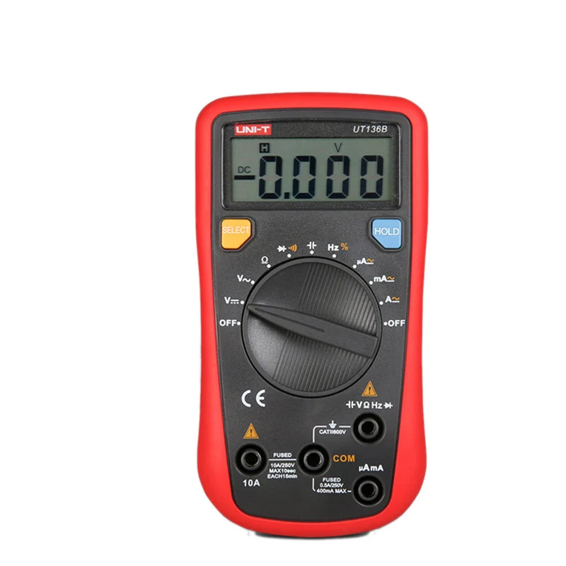 UNI-T UT136C Digital Voltage Tester Multimeters Auto Range AC DC Frequency Resistance Professional Mini | Инструменты