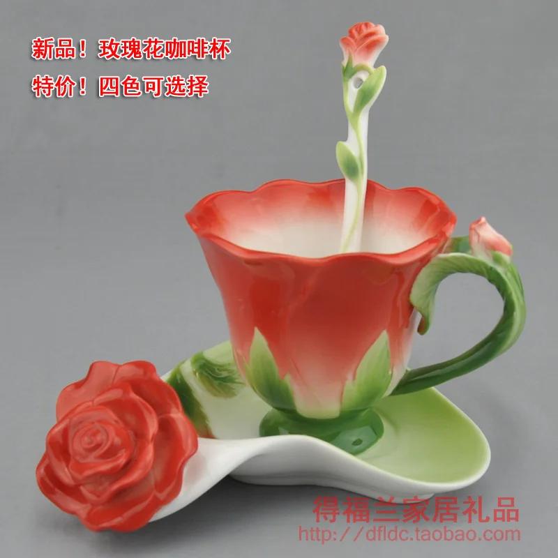 Эмалированная фарфоровая кофейная ложка в комплекте Европейский