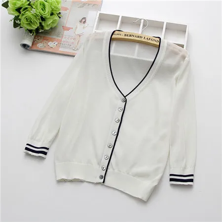 D00513 white Специальная цена, тонкая трикотажная льняная кофта, Женская куртка-кардиган, летняя тонкая солнцезащитная, короткая воздухопроницаемая рубашка - Цвет: D00513 white
