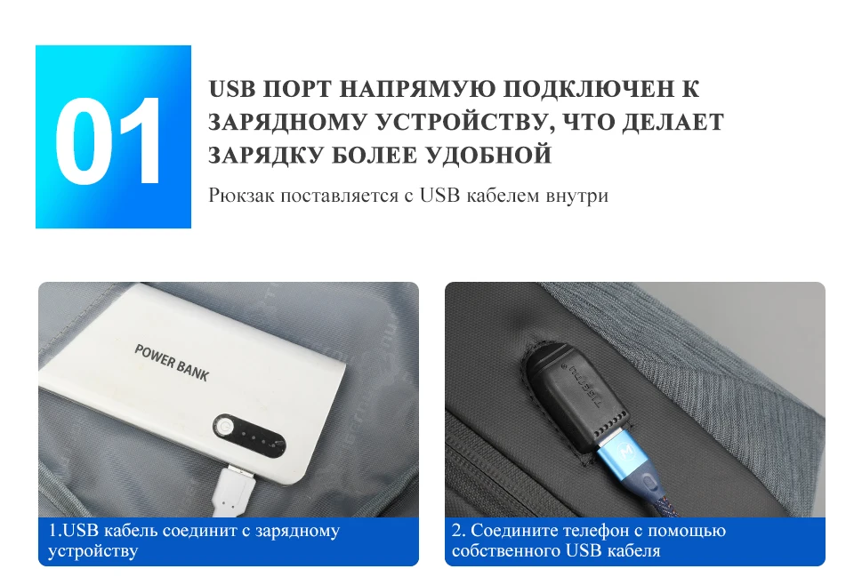Анти Вор 15," рюкзак для ноутбука мужской большой емкости USB зарядка многофункциональный деловой рюкзак мужской с бесплатной сумкой Мода