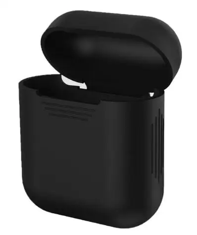 Black Мягкий силиконовый чехол для Apple Airpods противоударный чехол для Apple гарнитура для Airpods чехол s ультра тонкий Air Pods защитный чехол - Цвет: Black