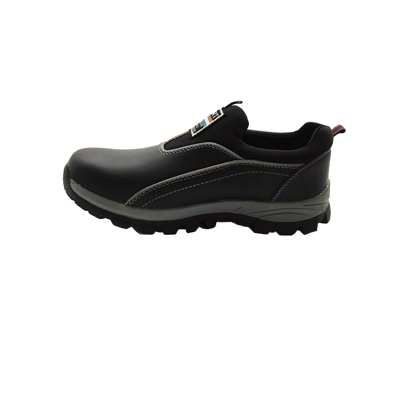 Мужские повседневные дышащие ботинки со стальным носком черные большие