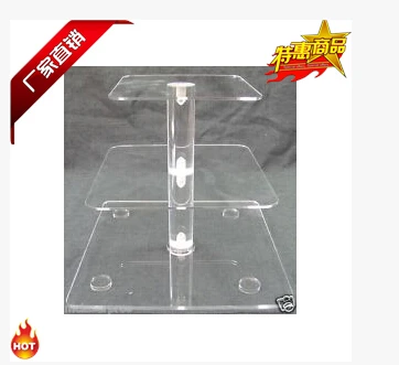 

Exquisite 3 Tier Wedding Favors And Gifts Square Cake Stand Wedding Decoration