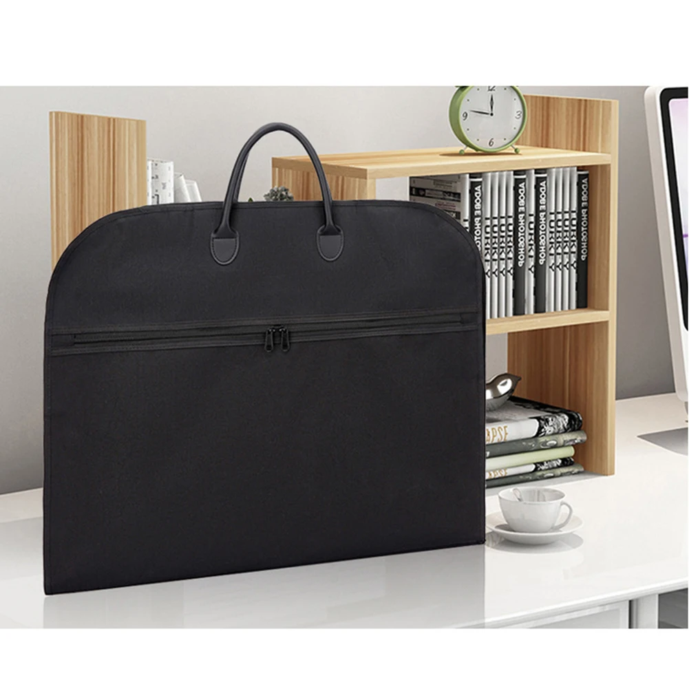 Черная Дорожная Пыленепроницаемая молния деловая вешалка для одежды хранения