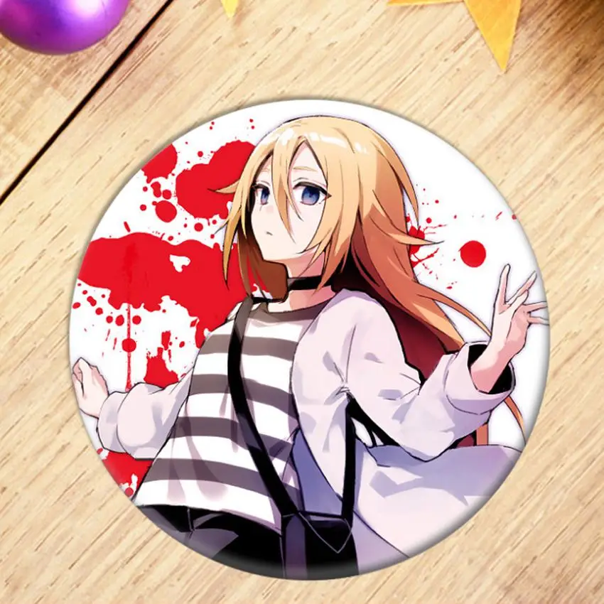 1pcs Anime Angels of Death Cosplay Badge Cartoon Rachel Gardner Ray Brooch Pins Zack Collection bags Badges for Backpacks