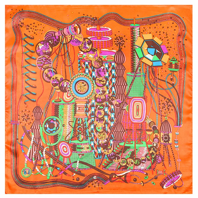 Женский квадратный шарф из искусственного шёлка 60 х60 см|square scarf|satin scarfsilk satin scarf |