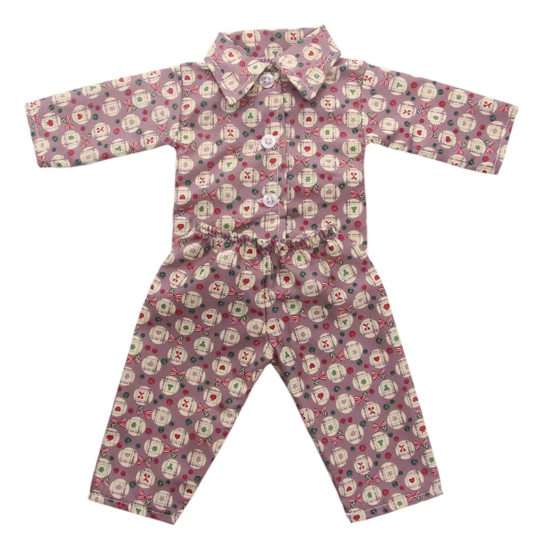 Luckdoll ручная работа 4 цвета пижамы подходят 43 см кукла американская детский лучший