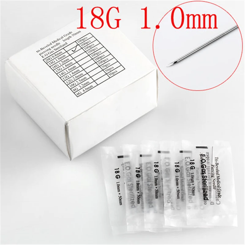 Ayliss 10 шт. пункционная игла 12 г (2 0 мм) 20 (0 8 нескольких датчиков пирсинг из