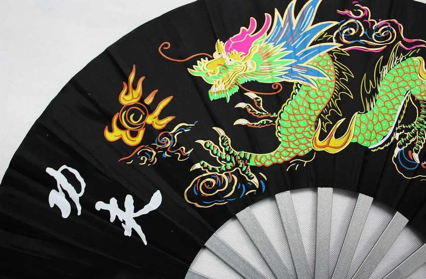 Вентилятор из нержавеющей стали Tai Chi вентилятор с символикой кунг-фу боевое