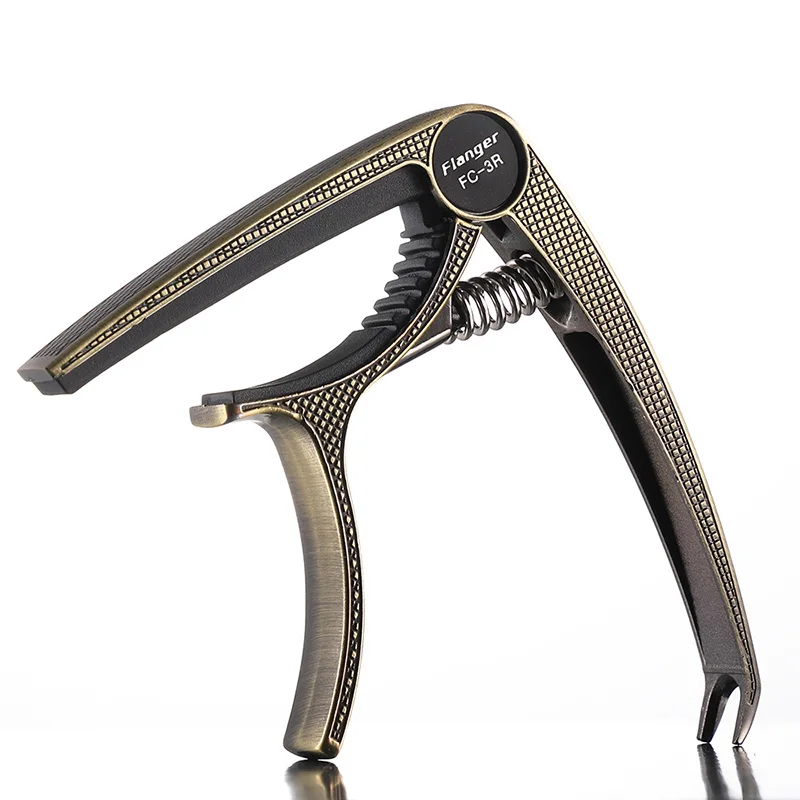 FC03R Green Bronze Металлическая акустическая электрическая Народная гитара, капо, профессиональная личность, гитарный тюнер, капо с функцией вытягивания, многофункциональные детали - Цвет: FC03R Green Bronze