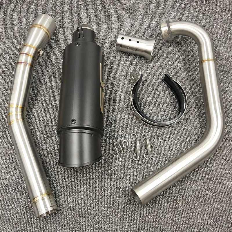 Для Yamaha 2008- YZF R15 MT-15 MT 125 мотоцикл полный комплект глушитель среднего соединения труба Модифицированная R15
