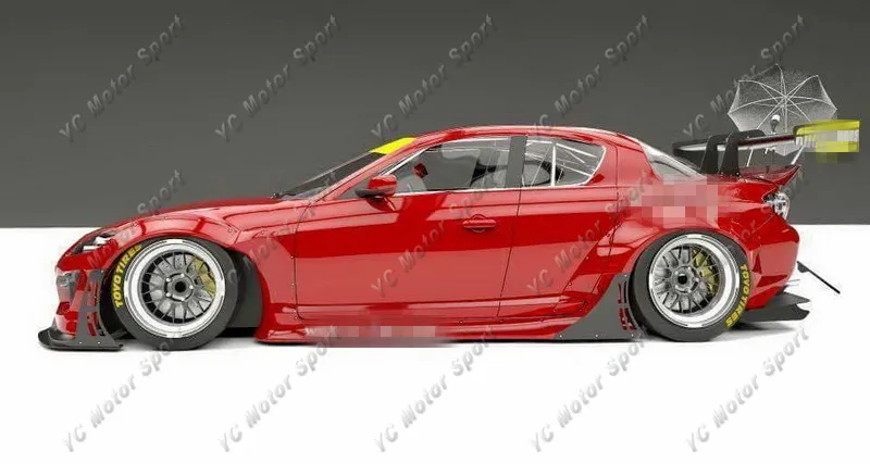 Автомобильные аксессуары FRP волоконное стекло PD стиль боковая юбка подходит для